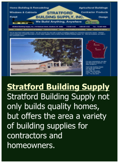 Stratford Building Supply  Stratford Building Supply not only builds quality homes, but offers the area a variety of building supplies for contractors and homeowners.